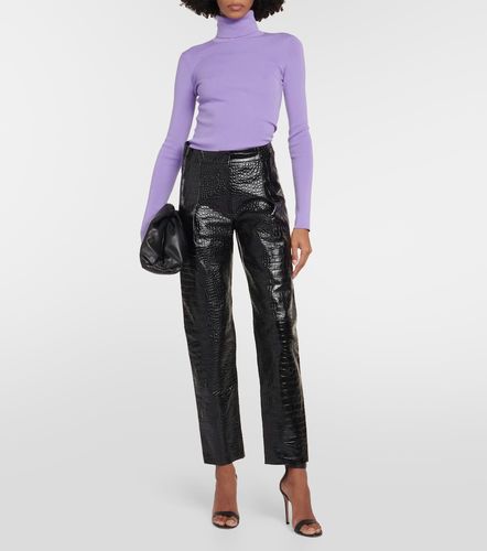 Legging en cuir à taille haute - Victoria Beckham - Modalova