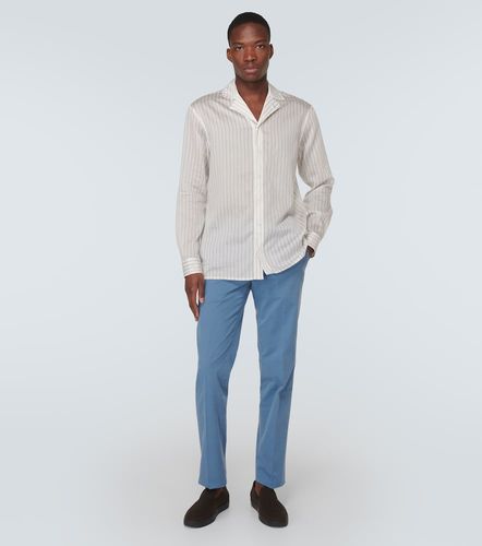Chemise en lyocell mélangé - Giorgio Armani - Modalova