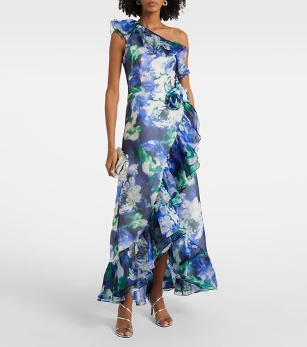 Robe longue Carmea en soie à fleurs - Costarellos - Modalova