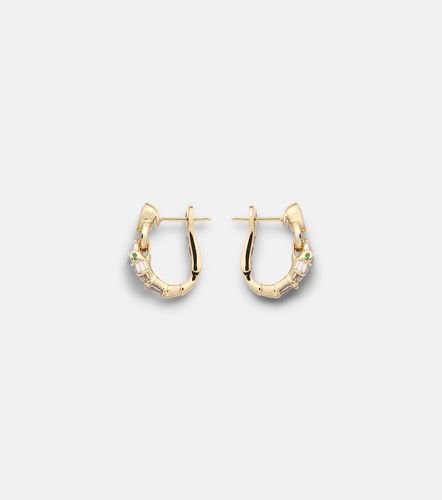Boucles d'oreilles Serpentine en or 18 ct, grenats et diamants - Shay Jewelry - Modalova