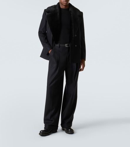 Pantalon ample en laine vierge - Dolce&Gabbana - Modalova