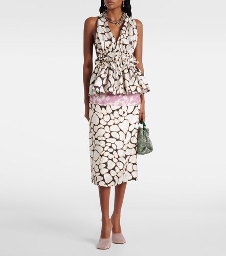 Top imprimé en soie - Dries Van Noten - Modalova