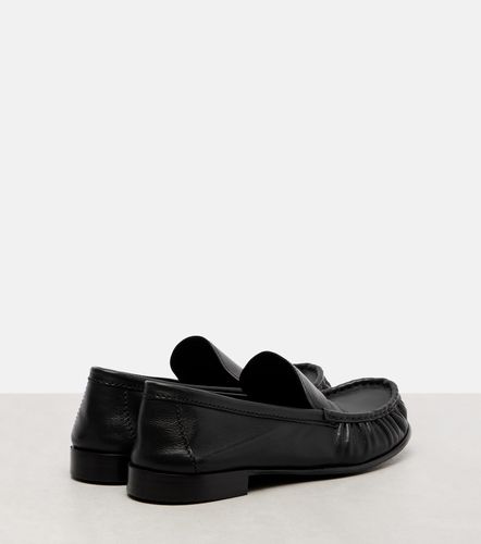 Miu Miu Mocassins en cuir à logo - Miu Miu - Modalova