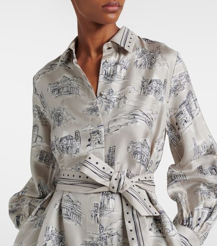 Robe midi Carbone imprimée en soie - Max Mara - Modalova