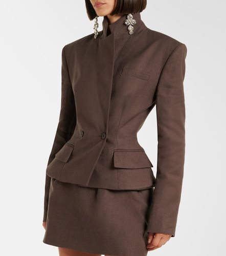 Blazer à basque en lin - Magda Butrym - Modalova