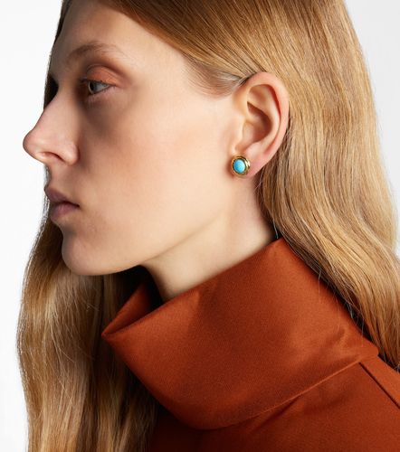 Boucles d'oreilles Coral Beach en or 18 ct (750/1000) et turquoises - Octavia Elizabeth - Modalova