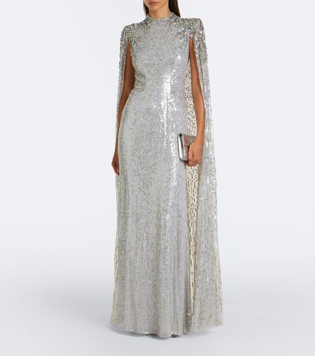 Robe longue Dakota à cape et ornements - Jenny Packham - Modalova