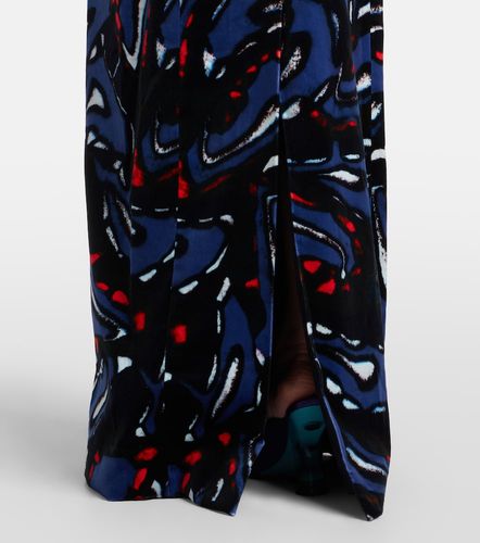 Robe longue en coton mélangé à imprimé - Dries Van Noten - Modalova