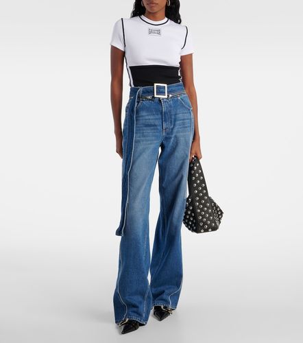 T-shirt en coton mélangé à logo - Jean Paul Gaultier - Modalova
