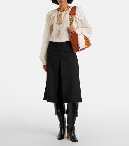 Chloé Blouse en soie à volants - Chloe - Modalova