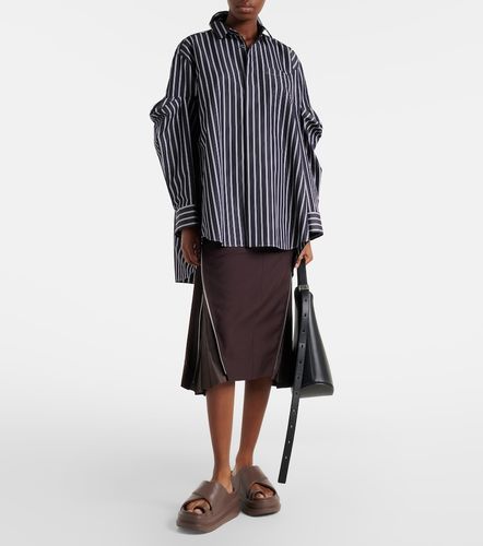 Chemise oversize rayée en coton mélangé - Sacai - Modalova