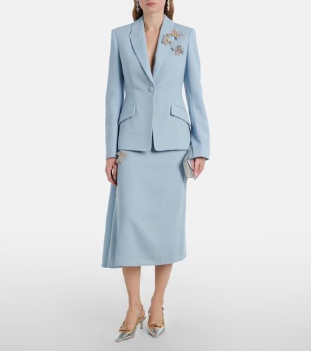 Erdem Jupe midi en laine vierge - Erdem - Modalova