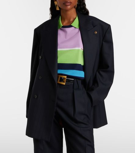 Blazer oversize en laine vierge - Versace - Modalova