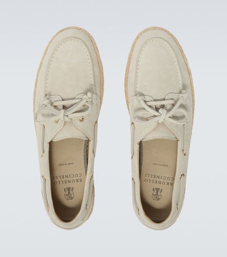 Chaussures bateau en daim - Brunello Cucinelli - Modalova