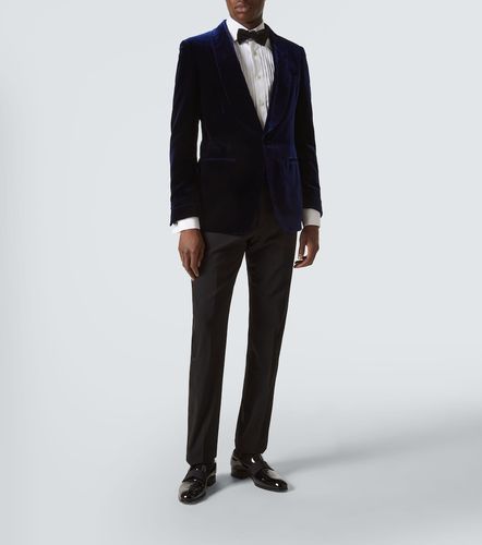 Tom Ford Blazer Shelton en velours - Tom Ford - Modalova