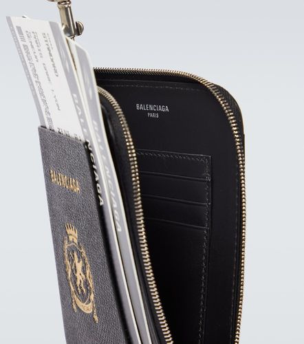 Porte-téléphone et passeport bordé de cuir - Balenciaga - Modalova