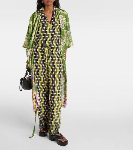 Pantalon ample taille haute en crêpe imprimé - Dries Van Noten - Modalova