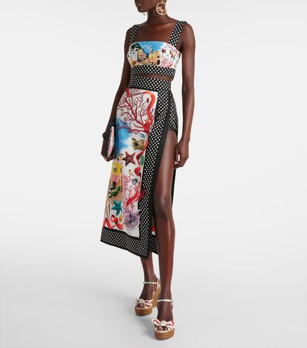 Jupe longue Capri en coton imprimé - Dolce&Gabbana - Modalova