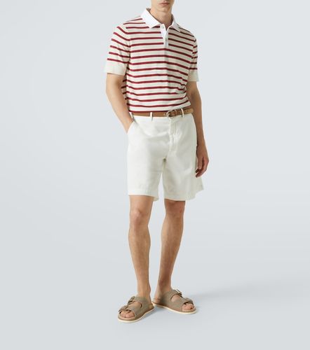 Polo rayé en coton - Brunello Cucinelli - Modalova