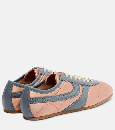 Baskets en satin et cuir - Dries Van Noten - Modalova