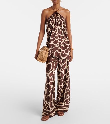 Top Jensen en satin à motif girafe - Faithfull - Modalova