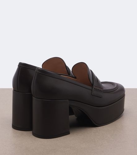 Mocassins en cuir à plateau - Gianvito Rossi - Modalova