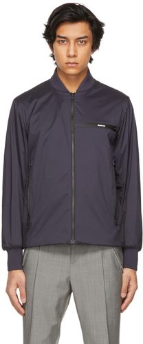 Blouson aviateur bleu marine Leos - Moncler - Modalova