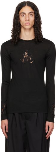 T-shirt à manches longues noir en serge exclusif à SSENSE - ARTURO OBEGERO - Modalova