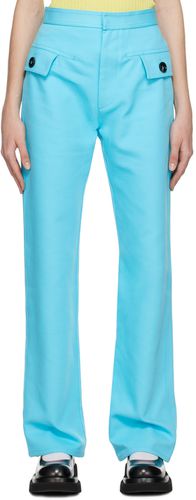 Pantalon bleu à braguette à glissière - Bottega Veneta - Modalova
