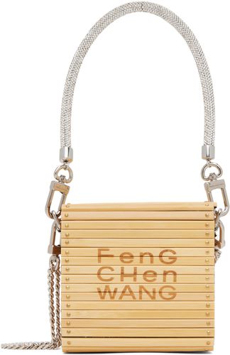Petit sac carré brun clair en bambou - Feng Chen Wang - Modalova