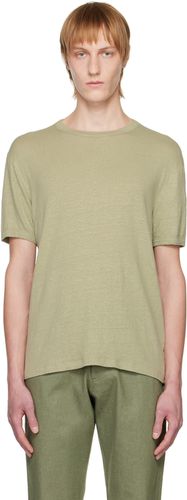 T-shirt teint en pièce vert - Officine Générale - Modalova