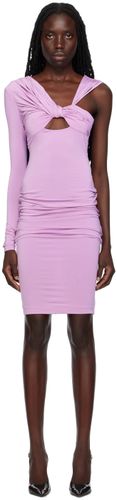 Robe midi drapée mauve - Nensi Dojaka - Modalova