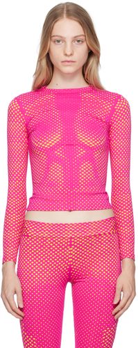 T-shirt à manches longues rose à motif usiné par laser - Sinead Gorey - Modalova