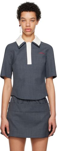 Polo gris à deux cols exclusif à SSENSE – Work Capsule - SHUSHU/TONG - Modalova