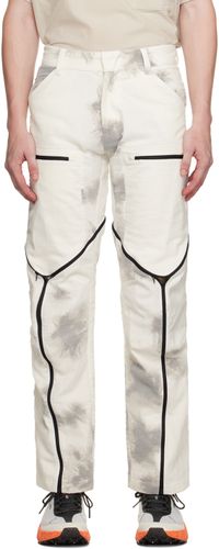 Pantalon cargo blanc à glissières - Olly Shinder - Modalova