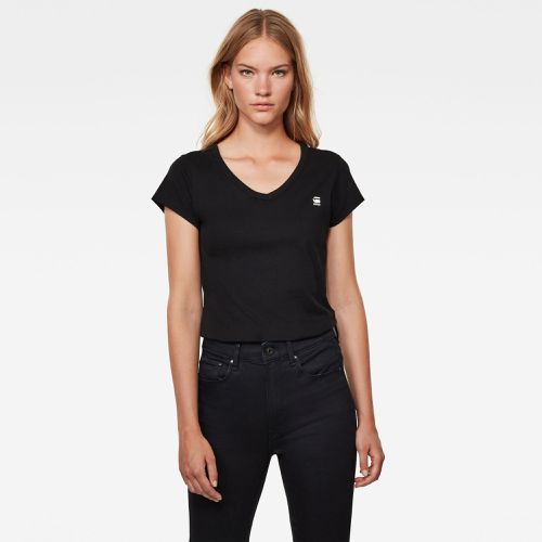 Haut Slim V-Neck - Noir - Femmes - G-Star RAW - Modalova