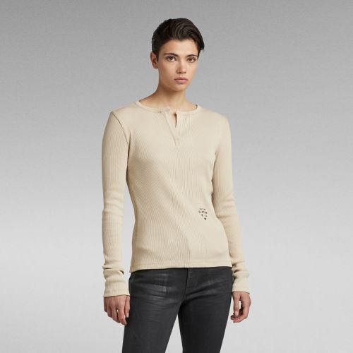 Haut Granddad Slim - Beige - Femmes - G-Star RAW - Modalova