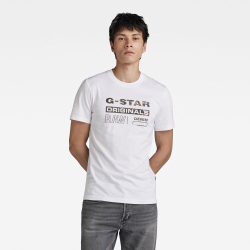 T-Shirt Distressed Originals Slim - - s - G-Star RAW - Modalova