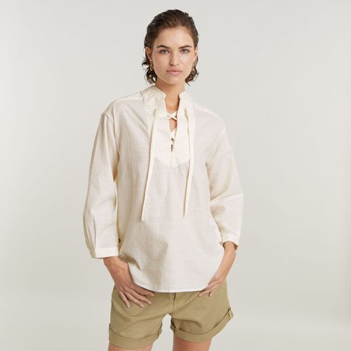 Top Scooped Hem - Blanc - Femmes - G-Star RAW - Modalova