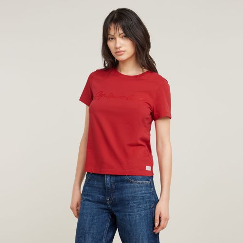 Top G-Script Shiny - Rouge - Femmes - G-Star RAW - Modalova