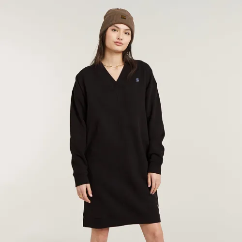 Robe-Sweat V-Neck - Noir - Femmes - G-Star RAW - Modalova