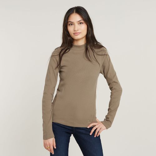 Haut Slim Rib Mock - Beige - Femmes - G-Star RAW - Modalova