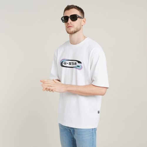 T-Shirt Gradient Old Skool Logo Boxy - s - G-Star RAW - Modalova