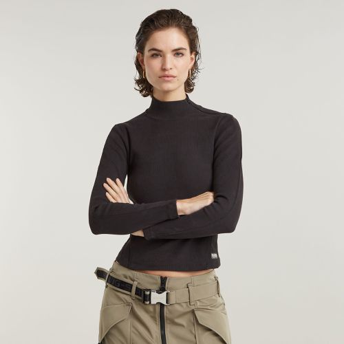 Top Asymmetric Zip Cropped Slim Mock - s - G-Star RAW - Modalova