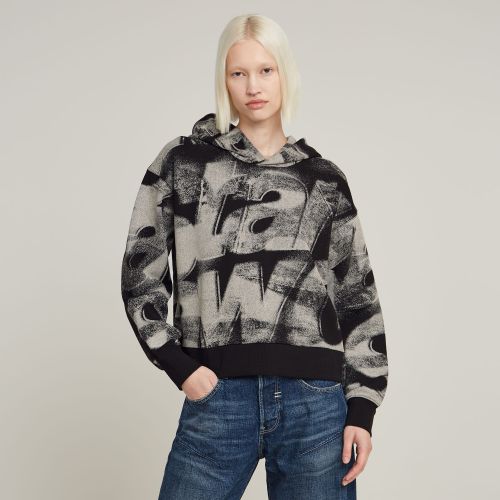 Sweat À Capuche Sprayed Letters Loose - s - G-Star RAW - Modalova