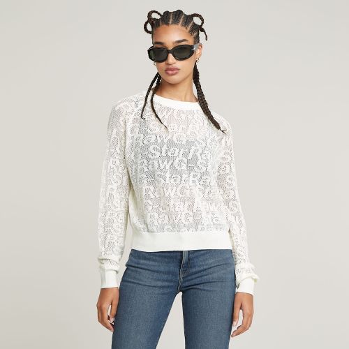 Pull En Maille Léger Pointelle - s - G-Star RAW - Modalova