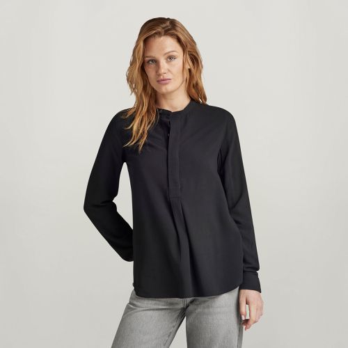 Top Half Placket - Noir - Femmes - G-Star RAW - Modalova