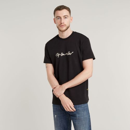 T-Shirt G-Script - Noir - Hommes - G-Star RAW - Modalova