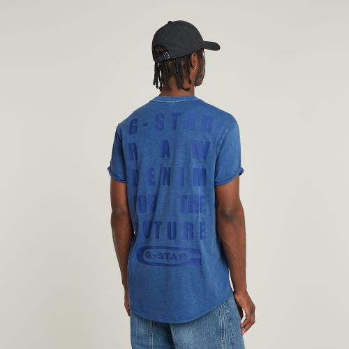 T-Shirt Text Back Graphic Overdyed Lash - s - G-Star RAW - Modalova
