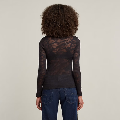 Top Fine Lace AOP Slim - s - G-Star RAW - Modalova